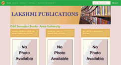 Desktop Screenshot of lakshmipublication.com