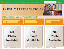 Tablet Screenshot of lakshmipublication.com